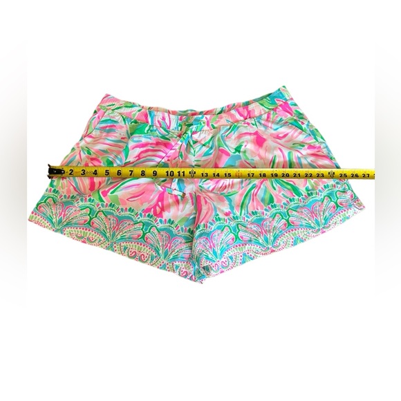Lilly Pulitzer BUNDLE  "Katia" Fished my wish print & Croc my World. Shorts XL - Picture 12 of 12